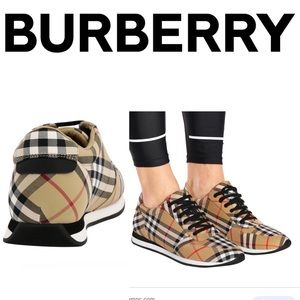 Burberry Amelia’s vintage Checker print sneakers 💕